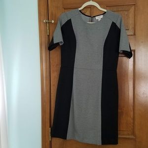 LOFT Suit Dress Grey/Black